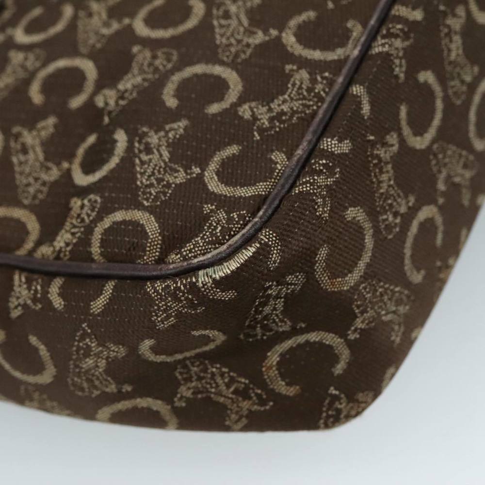 CELINE C Sulky Hand Bag Canvas Brown Auth 97779 - Picture 16 of 16